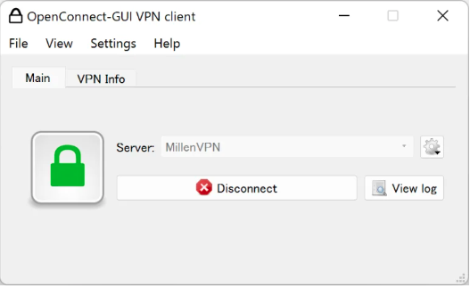 MillenVPN Native OpenConnect　設定方法